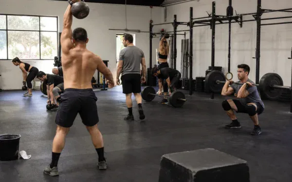 Zajęcia grupowe w boxie CrossFit