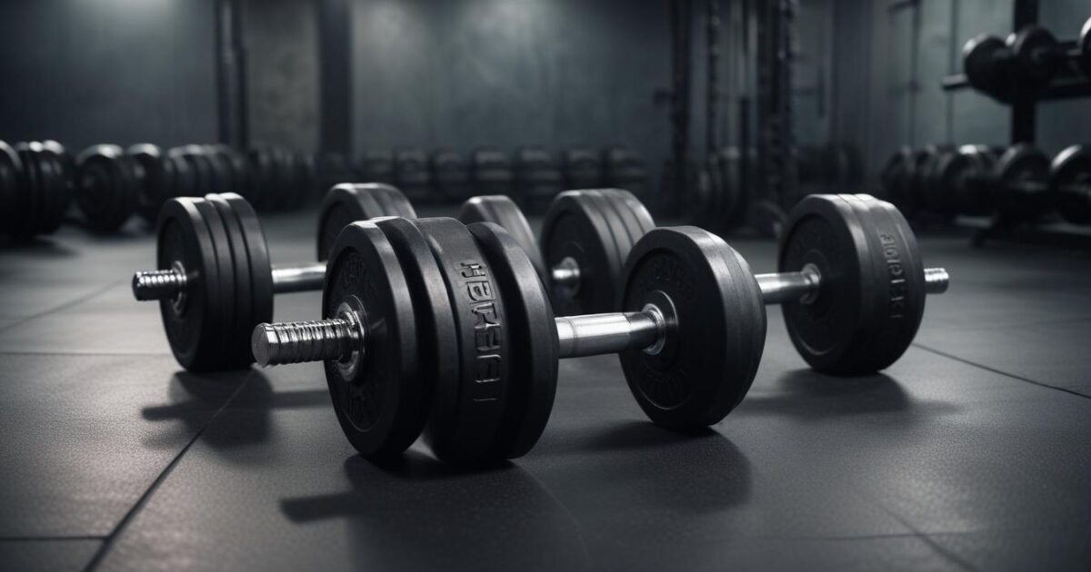 Devil press – dwie hantle na podłodze w crossfit boxie