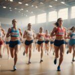 HYROX Polska zawody fitness – bieganie w hali sportowej