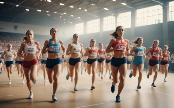 HYROX Polska zawody fitness – bieganie w hali sportowej